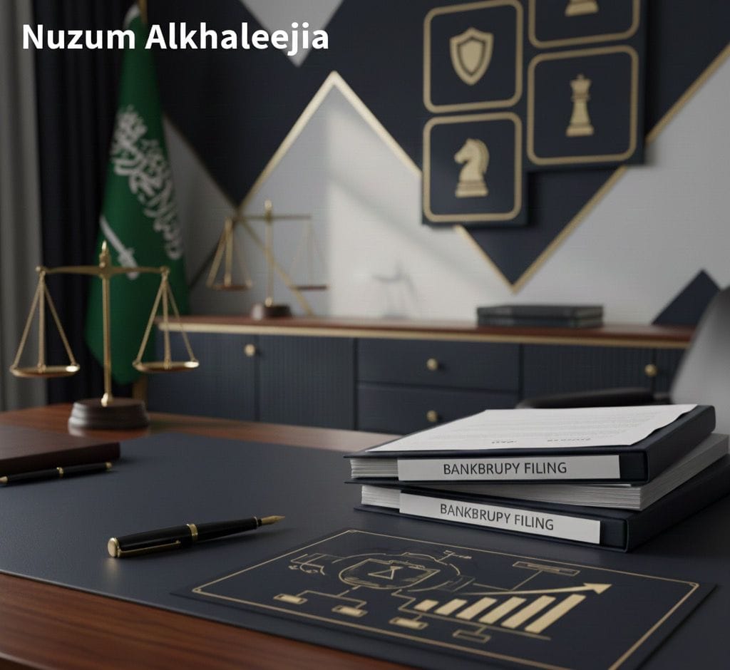 تقديم طلبات الافلاس شركة نظم الخليجية للمحاماة والاستشارات القانونية المحامي يزيد بن فلاح الهرجاف